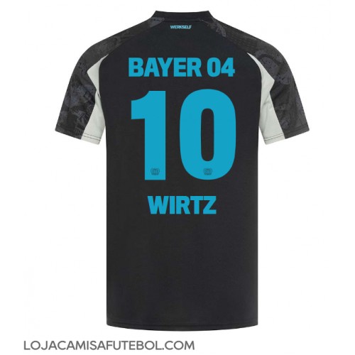 Camisa de Futebol Bayer Leverkusen Florian Wirtz #10 Equipamento Alternativo 2024-25 Manga Curta